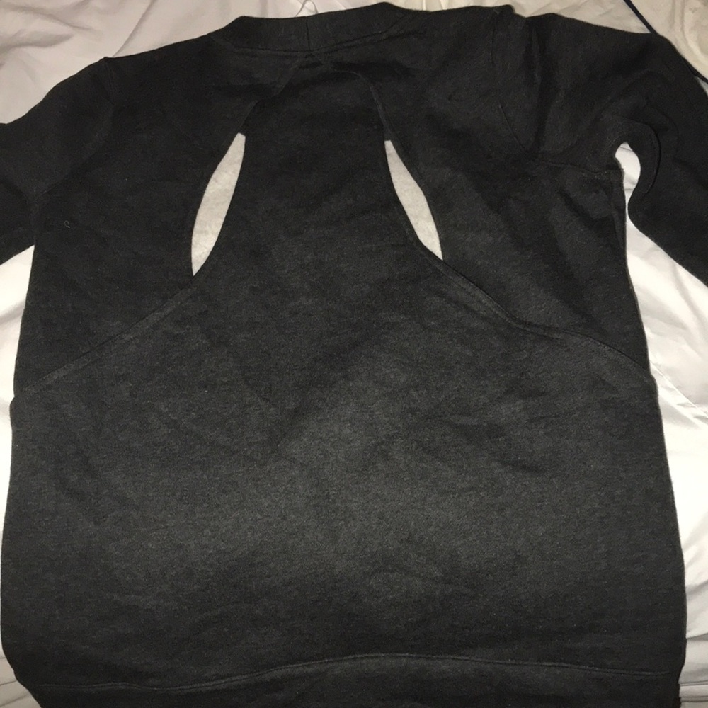 Lululemon cut out back crew neck sweatshirt